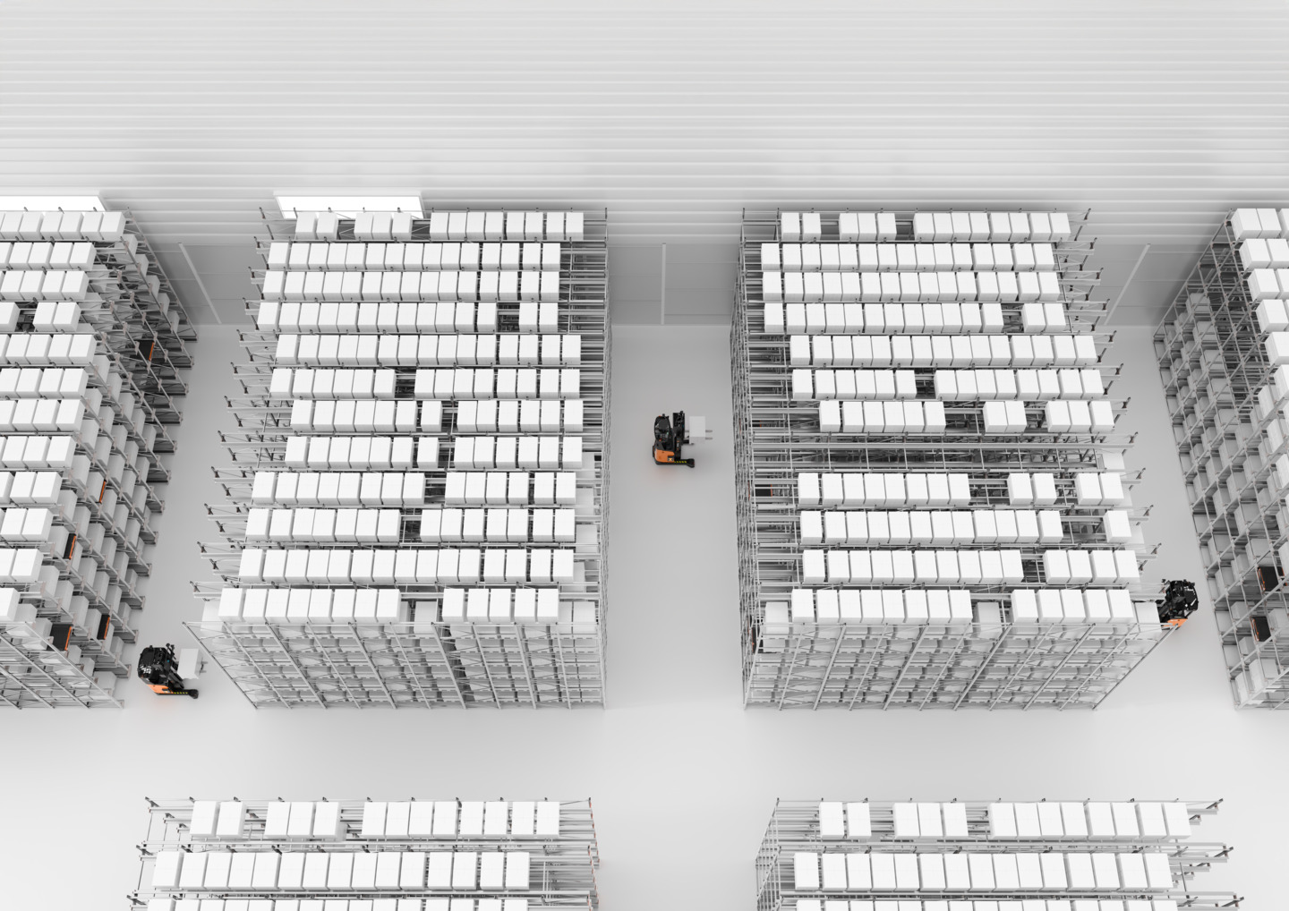 AGV en radioshuttle in high density storage omgeving