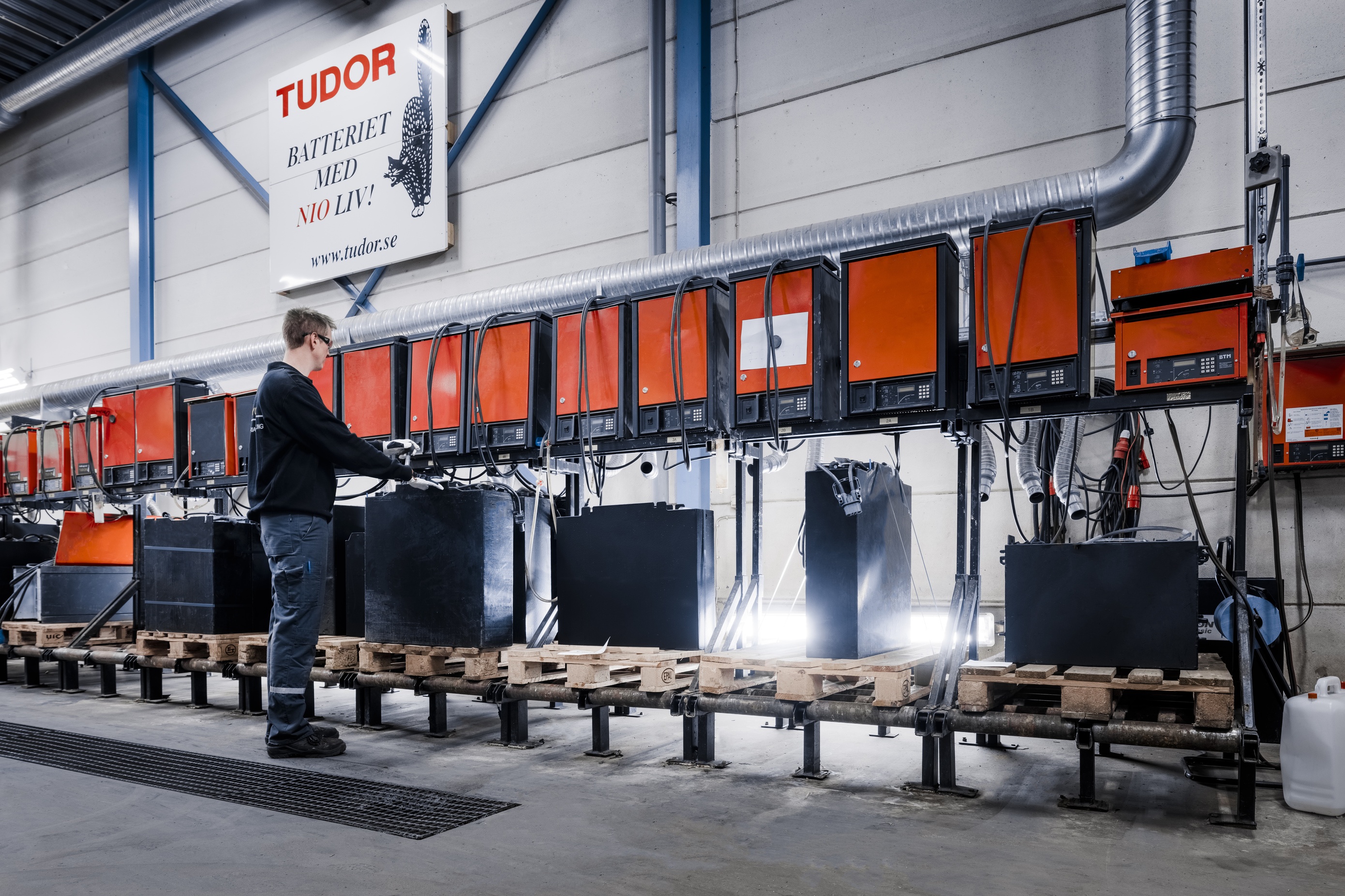 Veilig werken met batterij en lader