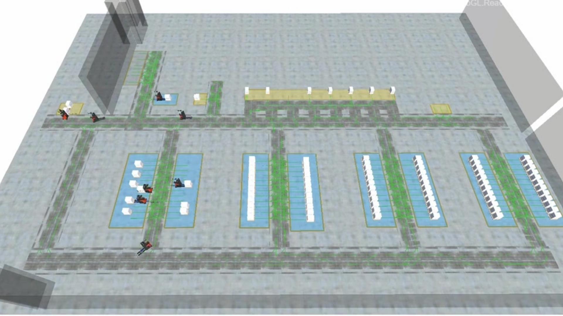 Geautomatiseerd warehouse